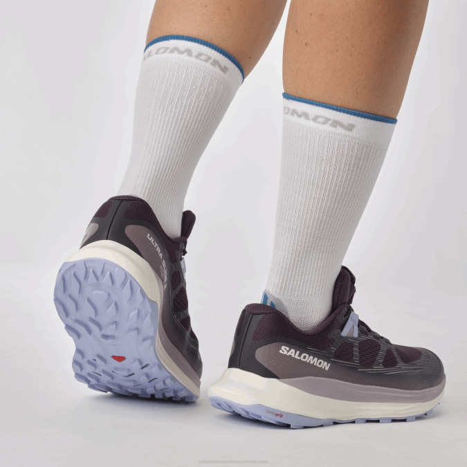 Women\'s Trail Running Shoes - Ultra Glide 2 Wide V42L1525 Salomon Nightshade/Vanilla Ice/Serenity - Salomon sneakers Australia