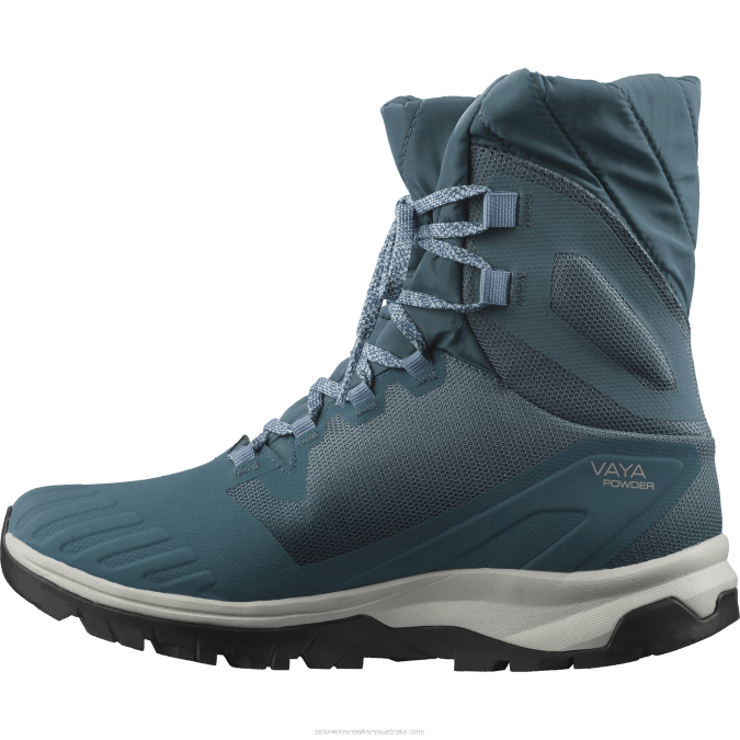 Women\'s Vaya Powder Ts Cswp V42L784 Salomon Bluestone/Mallard Blue/Black - Salomon shoes