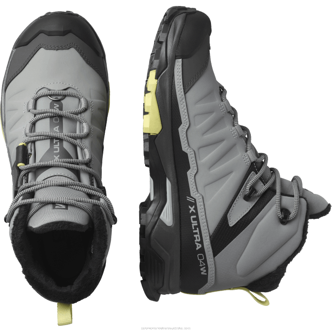Women\'s Winter Boots - X Ultra 4 Mid Winter Thinsulate Clima Waterproof V42L786 Salomon Monument/Black/Charlock - Salomon sneakers Australia
