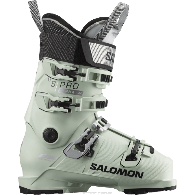 Women's On-Piste Boots - S/Pro Alpha 100 V42L1028 Salomon White Moss/Silver/Black - Salomon Australia