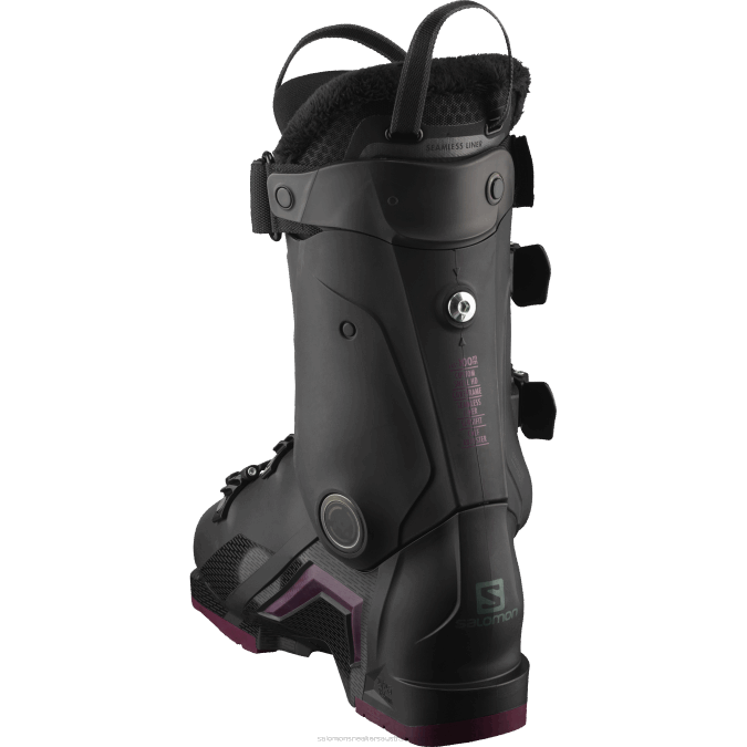 Women\'s On-Piste Boots - S/Pro Mv 100 V42L1030 Salomon Black/Burgandy/Shift Green - Salomon shoes