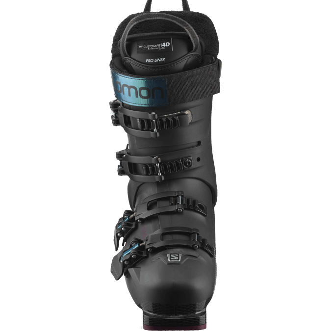 Women\'s On-Piste Boots - S/Pro Mv 100 V42L1030 Salomon Black/Burgandy/Shift Green - Salomon shoes