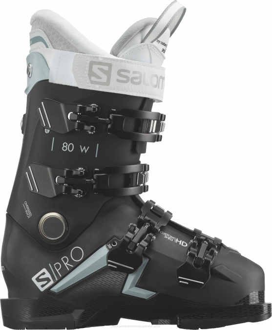 Women's On-Piste Boots - S/Pro Mv 80 Cs V42L1042 Salomon Black/Sterling Blue/White - Salomon sneakers Australia