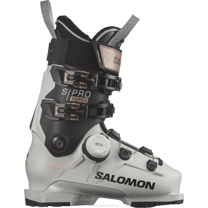 Women's On-Piste Boots - S/Pro Supra Boa 105 V42L1039 Salomon Gray Aurora/Black/Pink Gold - Salomon sneakers Australia