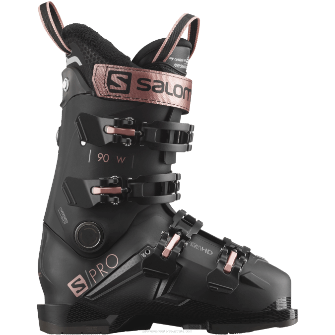 Women's On-Piste Skis - S/Pro Mv 90 V42L1032 Salomon Black/Rose Gold/Belluga - Salomon sneakers Australia