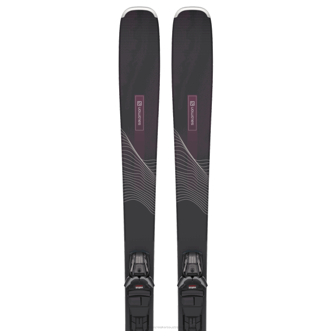 Women's All-Mountain Ski Package - Stance 84 (And M11) V42L1285 Salomon Black/Bordeau - Salomon Australia