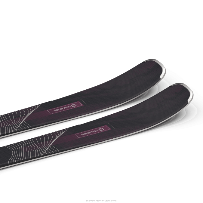 Women\'s All-Mountain Ski Package - Stance 84 (And M11) V42L1285 Salomon Black/Bordeau - Salomon Australia