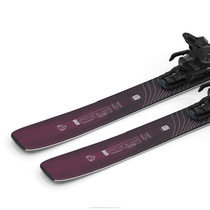 Women\'s All-Mountain Ski Package - Stance 84 (And M11) V42L1285 Salomon Black/Bordeau - Salomon Australia