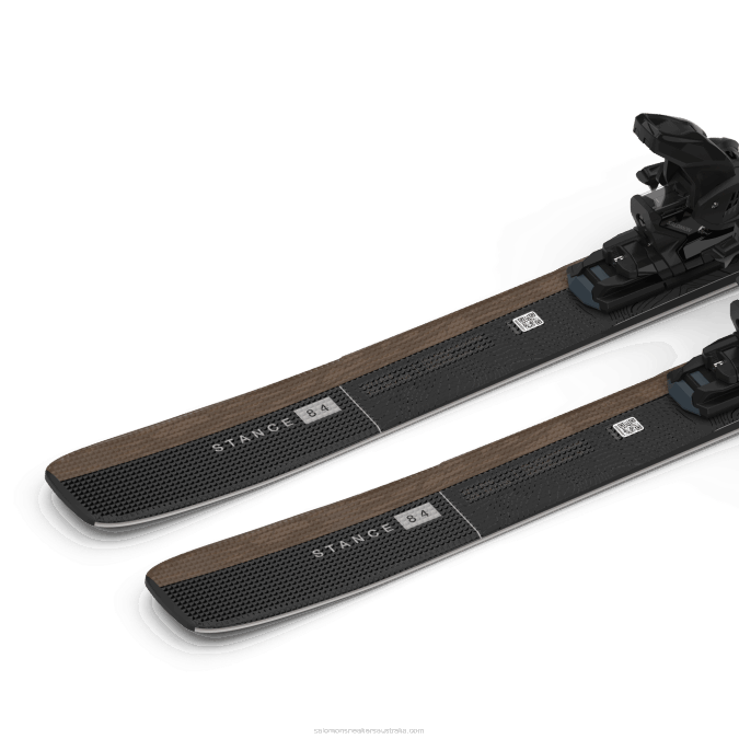 Women\'s All-Mountain Ski Package - Stance 84 (And M12) V42L1021 Salomon Otter/Black/Silver Metallic - Salomon Australia