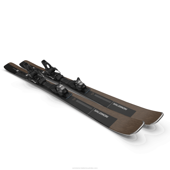 Women\'s All-Mountain Ski Package - Stance 84 (And M12) V42L1021 Salomon Otter/Black/Silver Metallic - Salomon Australia