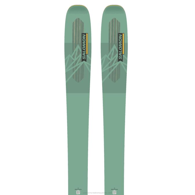 Women's All-Mountain Skis - Qst 92 V42L1008 Salomon Green Spruce/Solar Power/Black - Salomon shoes