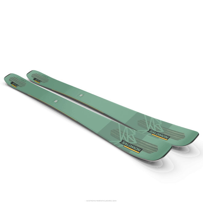 Women\'s All-Mountain Skis - Qst 92 V42L1008 Salomon Green Spruce/Solar Power/Black - Salomon shoes