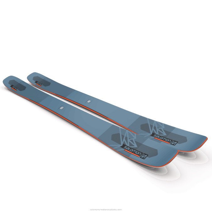 Women\'s All-Mountain Skis - Qst 98 V42L1014 Salomon Copen Blue/Flame/Black - Salomon shoes