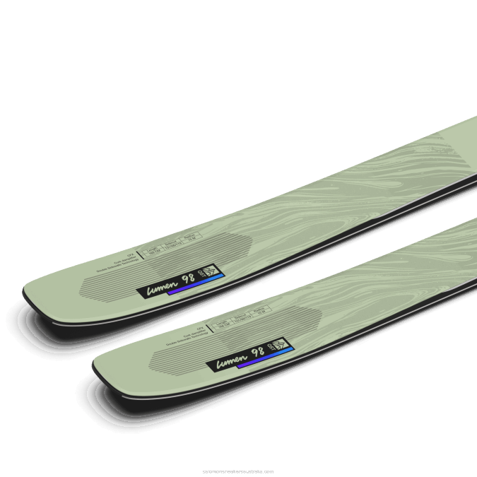 Women\'s All-Mountain Skis - Qst Lumen 98 V42L1286 Salomon White Moss/Dusk Purple/Black - Salomon sneakers Australia