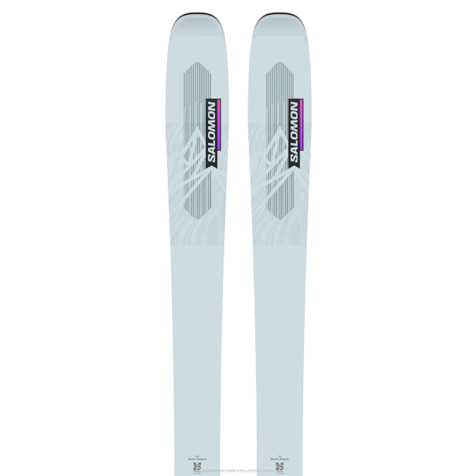 Women's All-Mountain Skis - Qst Lux 92 V42L1016 Salomon Gray Dawn/Neon Pink/Black - Salomon sneakers Australia