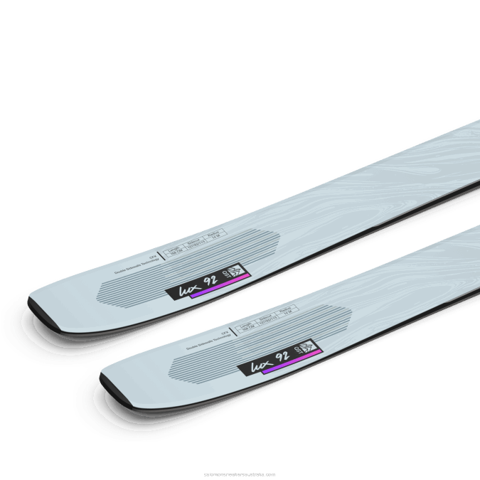 Women\'s All-Mountain Skis - Qst Lux 92 V42L1016 Salomon Gray Dawn/Neon Pink/Black - Salomon sneakers Australia