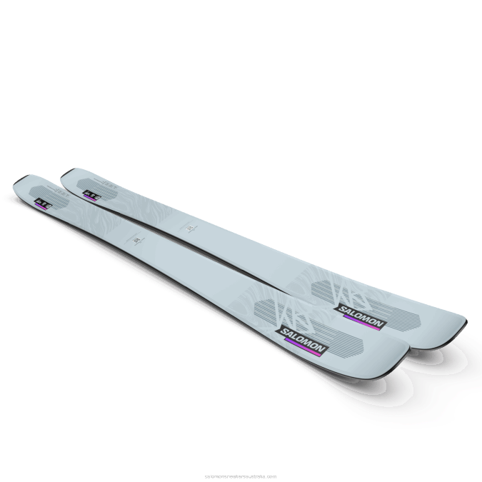 Women\'s All-Mountain Skis - Qst Lux 92 V42L1016 Salomon Gray Dawn/Neon Pink/Black - Salomon sneakers Australia