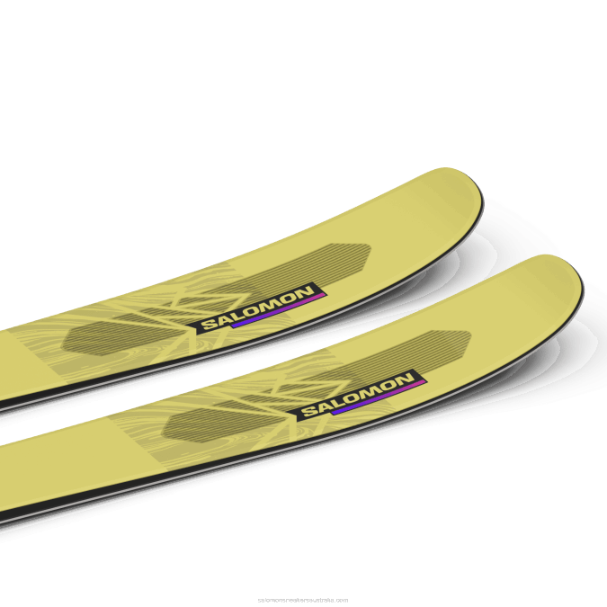 Women\'s All-Mountain Skis - Qst Stella 106 V42L1012 Salomon Yellow Pear/Neon Pink - Salomon Australia