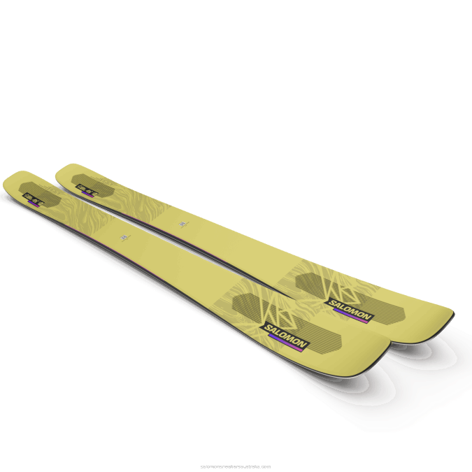 Women\'s All-Mountain Skis - Qst Stella 106 V42L1012 Salomon Yellow Pear/Neon Pink - Salomon Australia