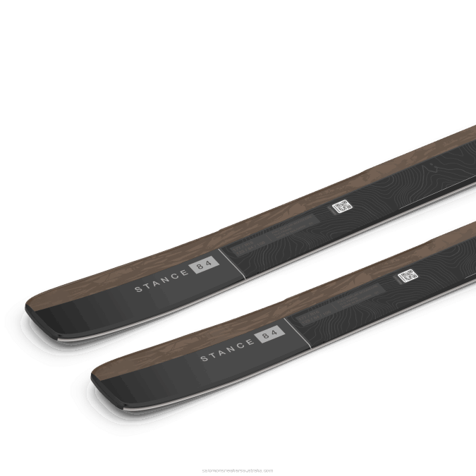 Women\'s All-Mountain Skis - Stance 84 V42L1020 Salomon Otter/Black/Silver Metallic - Salomon shoes