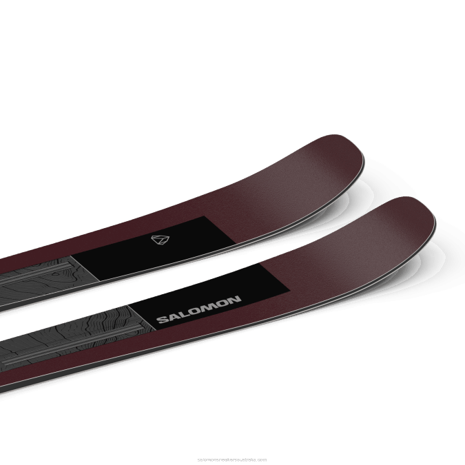 Women\'s All-Mountain Skis - Stance 90 V42L1007 Salomon Black/Burgandy Metallic - Salomon sneakers Australia