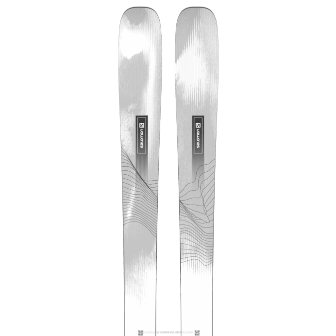 Women's All-Mountain Skis - Stance 94 V42L1002 Salomon White/Black - Salomon shoes