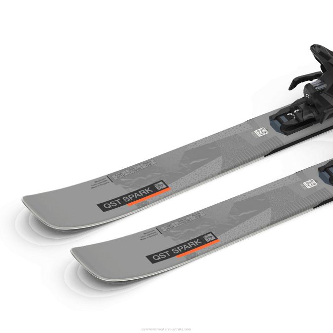 Women\'s Freestyle Ski Package - Qst Spark (And M10) V42L1018 Salomon Storm Gray/Black/Flame - Salomon Australia