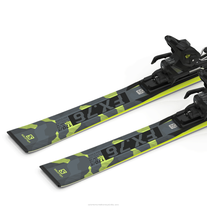 Women\'s On-Piste Ski Package - S/Force Fx.76 (And M11) V42L1015 Salomon Black/Pastel Neon Lime 1/Castelrock - Salomon Australia