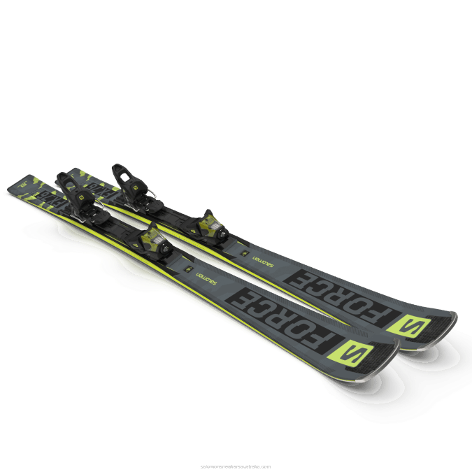 Women\'s On-Piste Ski Package - S/Force Fx.76 (And M11) V42L1015 Salomon Black/Pastel Neon Lime 1/Castelrock - Salomon Australia