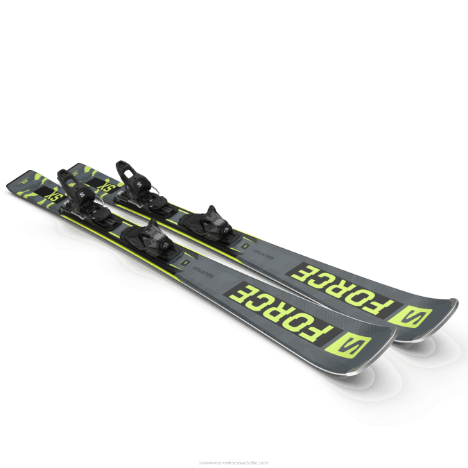 Women\'s On-Piste Ski Package - S/Force Sx (And M10) V42L1019 Salomon Castelrock/Pastel Neon Lime 1/Black - Salomon sneakers Australia