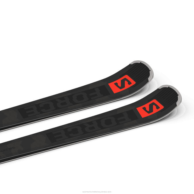 Women\'s On-Piste Ski Package - S/Force Ti.80 (And Z12) V42L1023 Salomon Black/Neon Coral/Castelrock - Salomon shoes