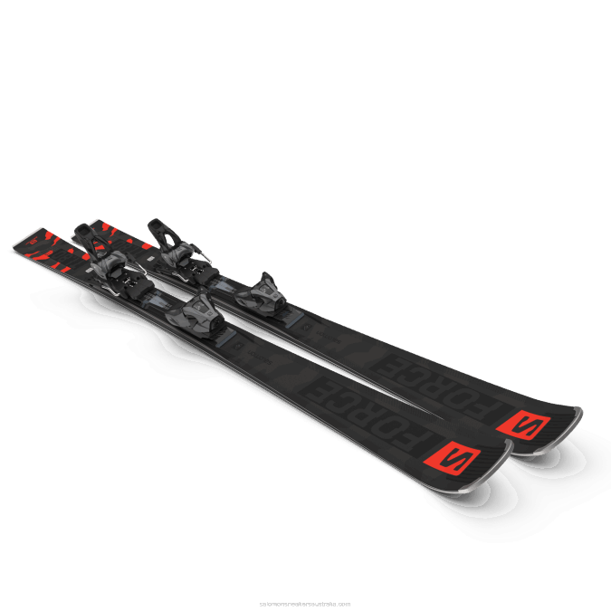 Women\'s On-Piste Ski Package - S/Force Ti.80 (And Z12) V42L1023 Salomon Black/Neon Coral/Castelrock - Salomon shoes