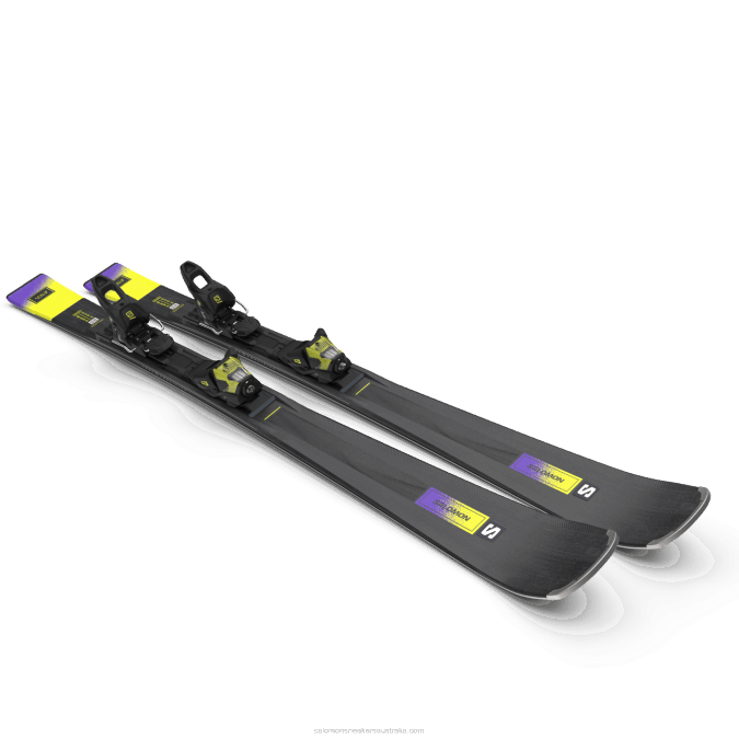 Women\'s On-Piste Ski Package - S/Max N 10 Xt (And M11) V42L1013 Salomon Black/Acid Green/Dusk Purple - Salomon sneakers Australia