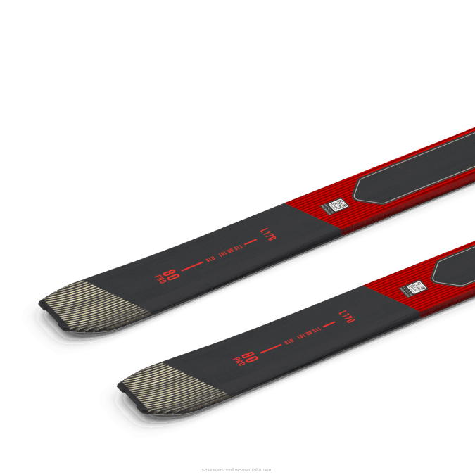 Women\'s Touring Skis - Mtn 80 Pro V42L1009 Salomon Neon Coral/Rainy Day/Black - Salomon Australia