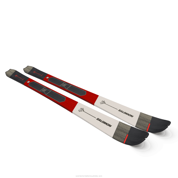 Women\'s Touring Skis - Mtn 80 Pro V42L1009 Salomon Neon Coral/Rainy Day/Black - Salomon Australia