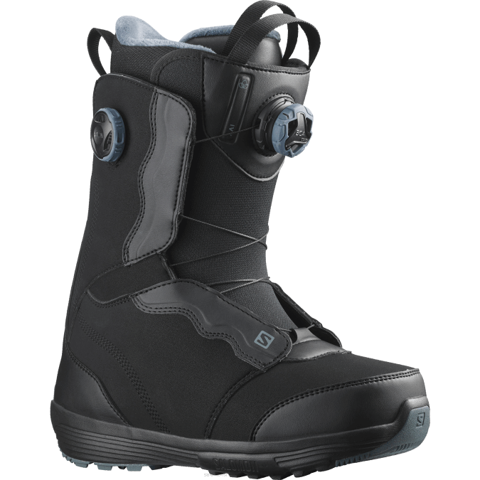 Women's Snowboard Boots - Ivy Boa V42L1320 Salomon Black/Stormy Weather - Salomon Australia
