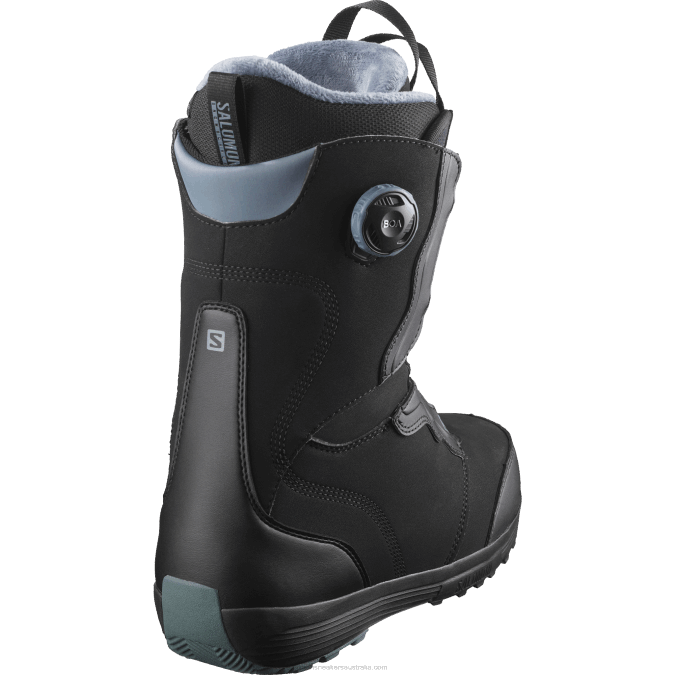 Women\'s Snowboard Boots - Ivy Boa V42L1320 Salomon Black/Stormy Weather - Salomon Australia