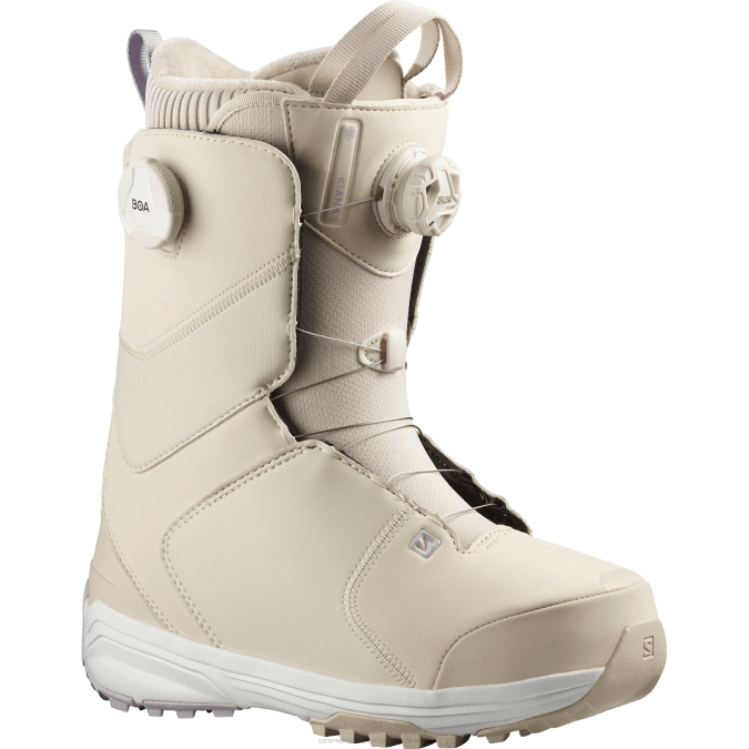 Women's Snowboard Boots - Kiana Dual Boa V42L1317 Salomon Rainy Day/Jacaranda/White - Salomon shoes