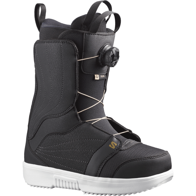 Women's Snowboard Boots - Pearl Boa V42L1319 Salomon Black/White/Gold - Salomon sneakers Australia
