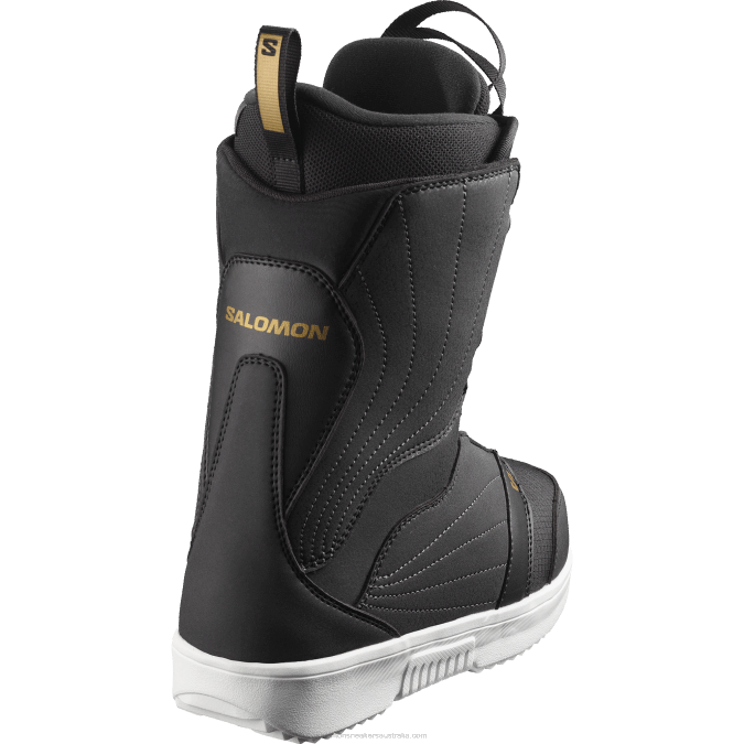 Women\'s Snowboard Boots - Pearl Boa V42L1319 Salomon Black/White/Gold - Salomon sneakers Australia