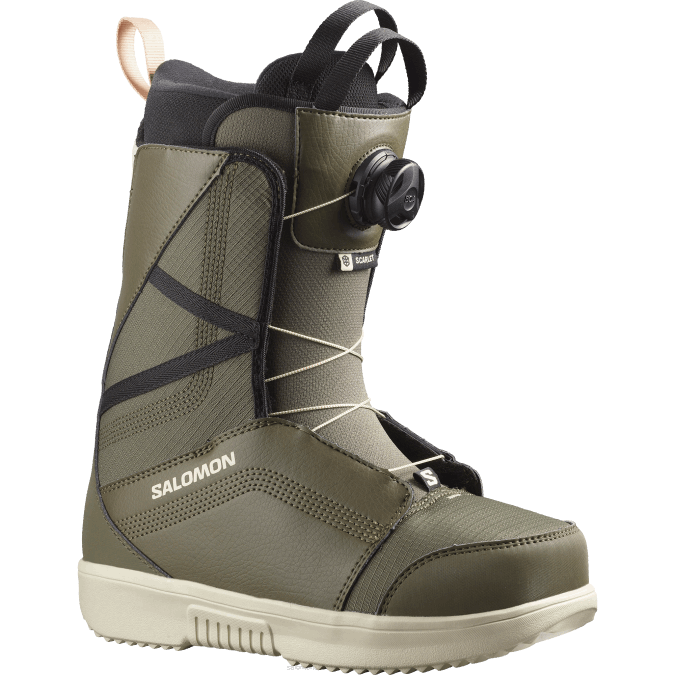 Women's Snowboard Boots - Scarlet Boa V42L1315 Salomon Army Green-X/Rainy Day/Black - Salomon Australia