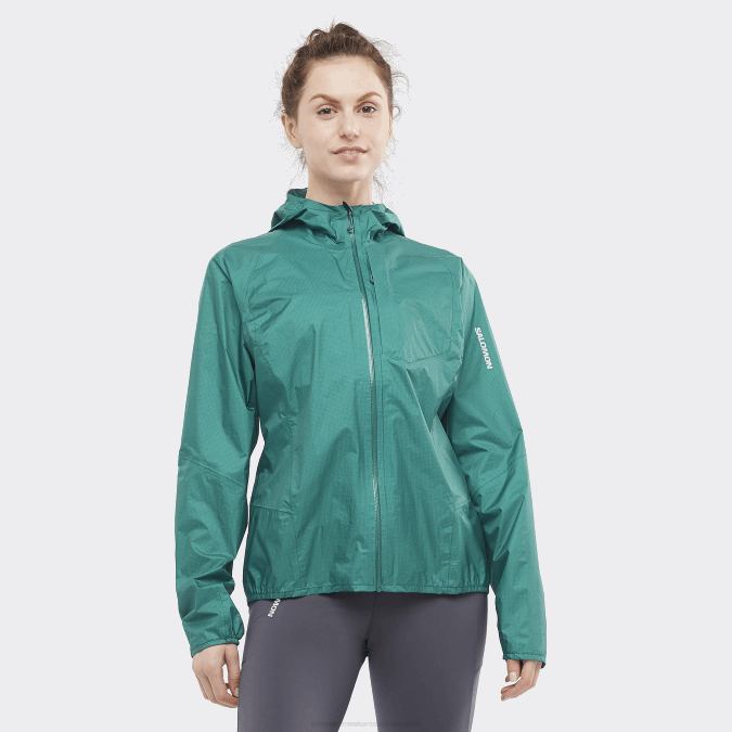 Women's Shell Jacket - Bonatti Waterproof V42L841 Salomon Pacific - Salomon Australia
