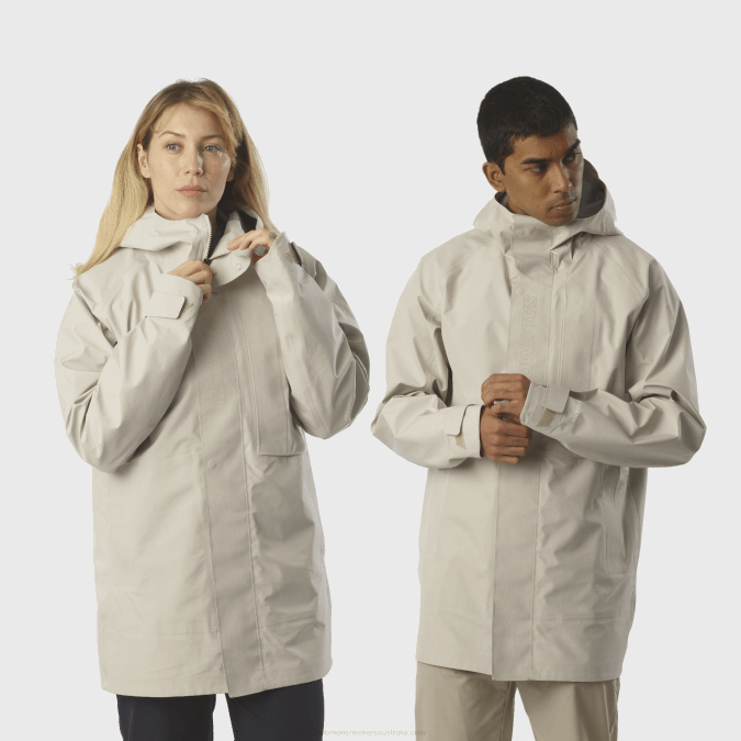 Women's Shell Jacket - Essential Gore-Tex V42L832 Salomon Rainy Day - Salomon sneakers Australia