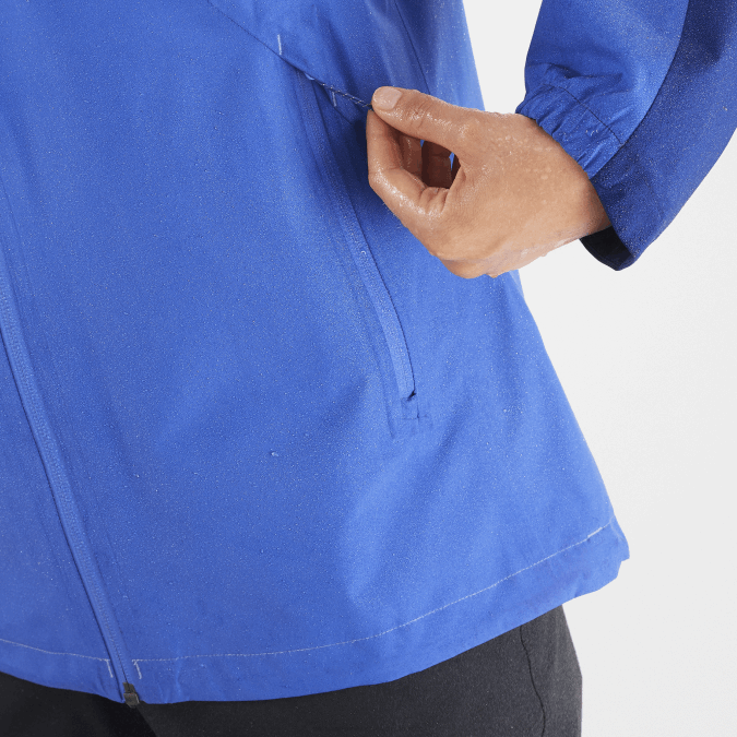 Women\'s Shell Jacket - Outline Gore-Tex 2.5L V42L847 Salomon Nautical Blue/Navy Peony - Salomon shoes