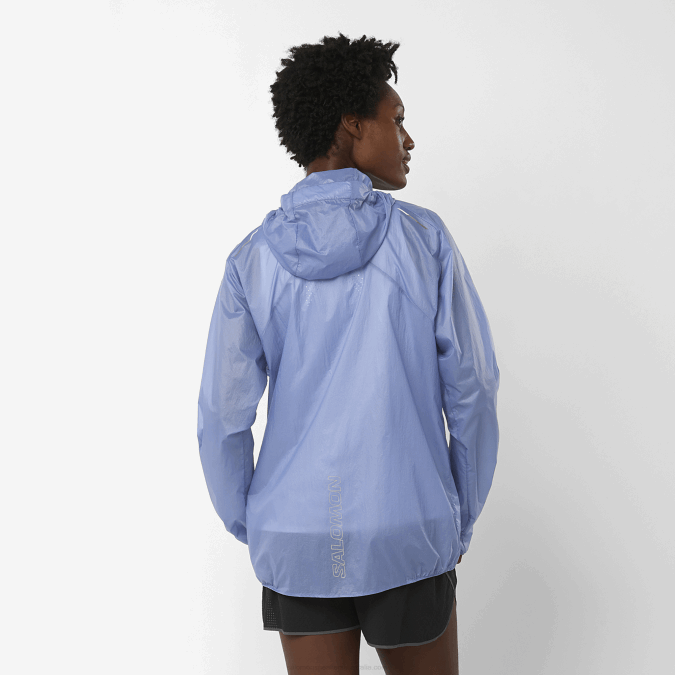 Women\'s Wind Jacket - Bonatti Aero Wind V42L848 Salomon English Manor/Surf The Web - Salomon Australia