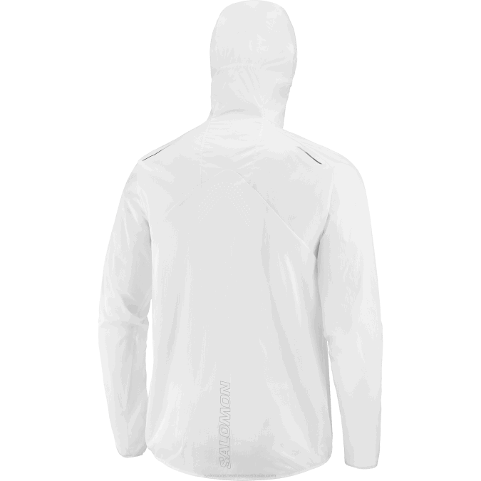 Women\'s Wind Jacket - Bonatti Aero Wind V42L849 Salomon White/Deep Black - Salomon sneakers Australia