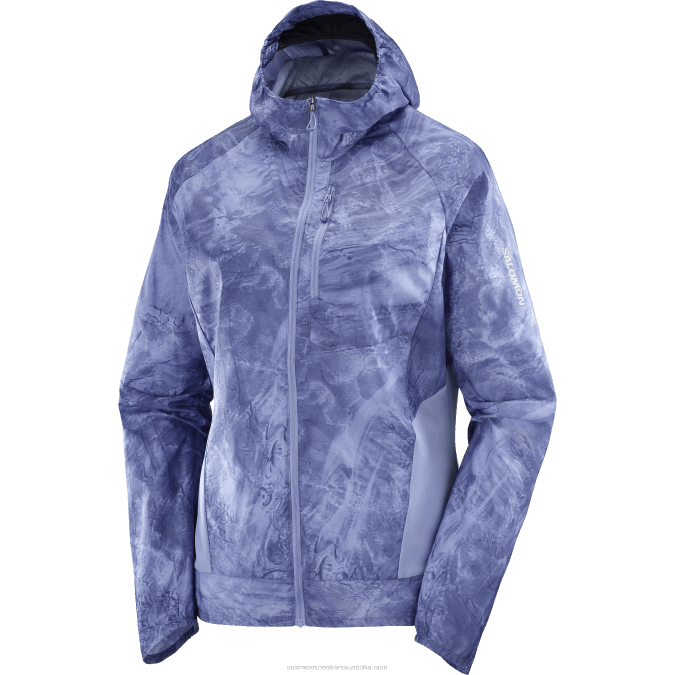 Women\'s Wind Jacket - Bonatti Cross Wind V42L852 Salomon English Manor/Ao/Gray Blue - Salomon sneakers Australia