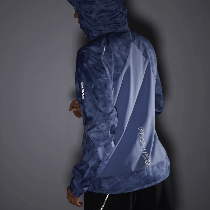 Women\'s Wind Jacket - Bonatti Cross Wind V42L852 Salomon English Manor/Ao/Gray Blue - Salomon sneakers Australia