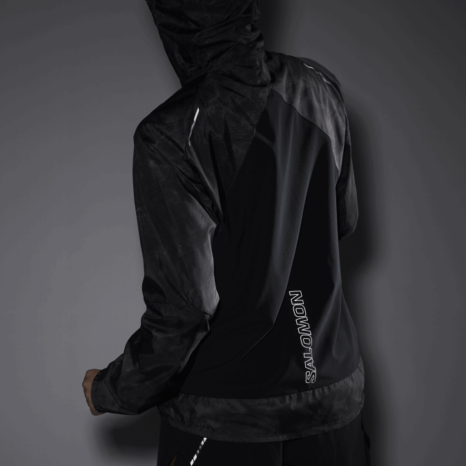 Women\'s Wind Jacket - Bonatti Cross Wind V42L854 Salomon Periscope/Ao/Deep Black - Salomon shoes