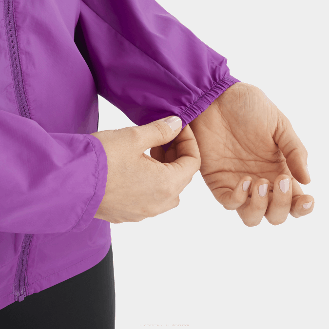 Women\'s Wind Jacket - Bonatti Cross Wind V42L856 Salomon Sparkling Grape - Salomon Australia